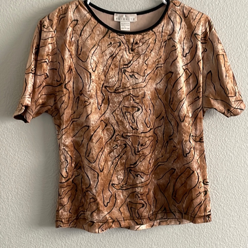 Goldish brown shirt